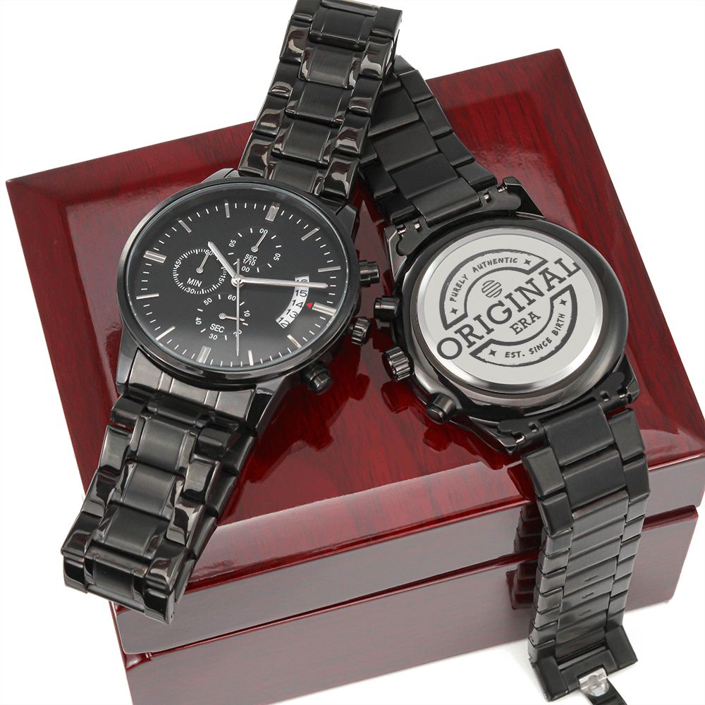 The Original Era Classic Engraved Chronograph Watch