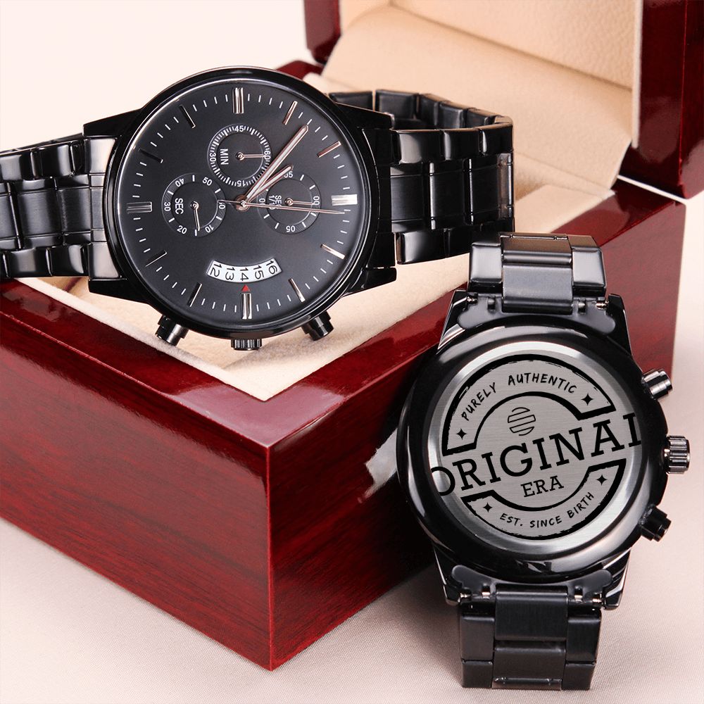 The Original Era Classic Engraved Chronograph Watch