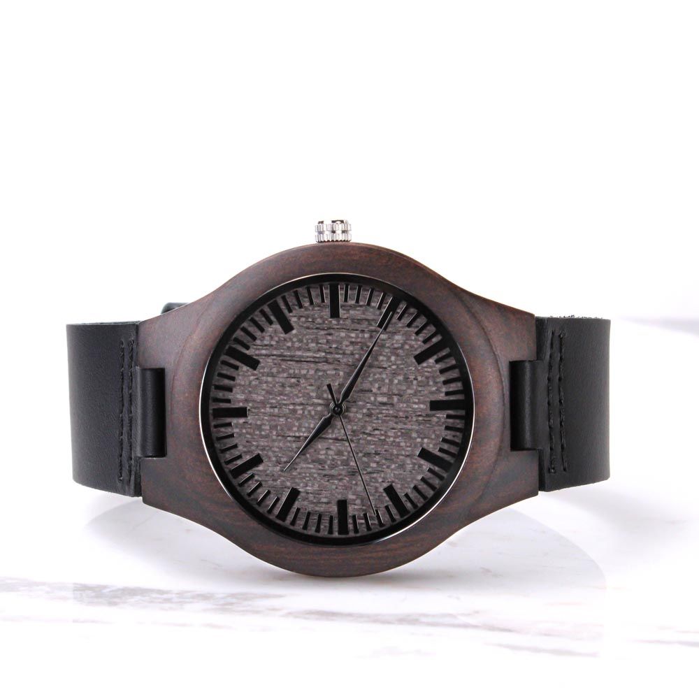 Original Era Wood Engraved Watch