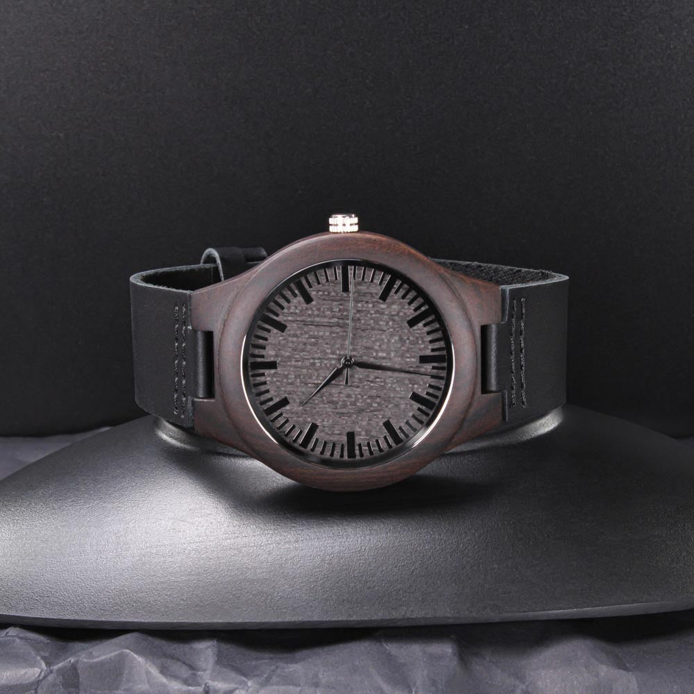 Original Era Wood Engraved Watch