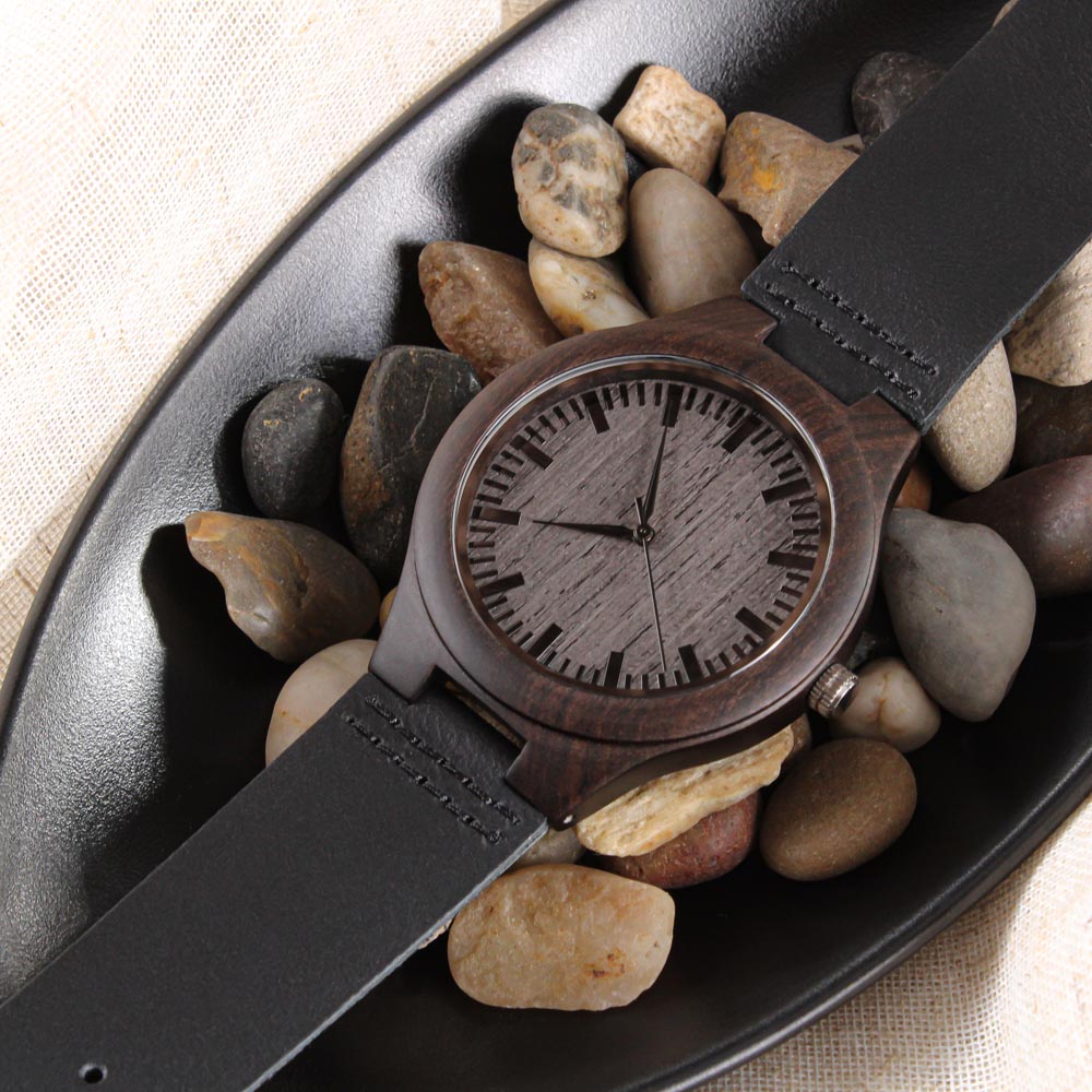 Original Era Wood Engraved Watch