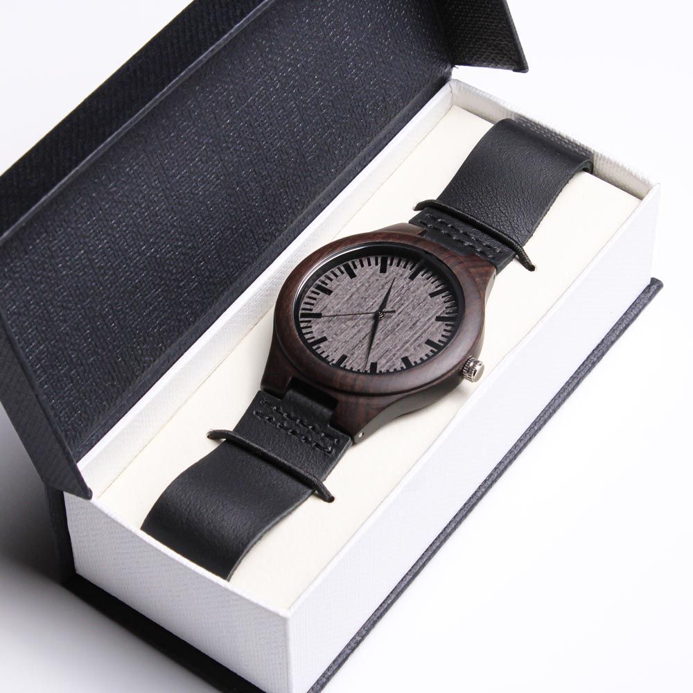 Original Era Wood Engraved Watch