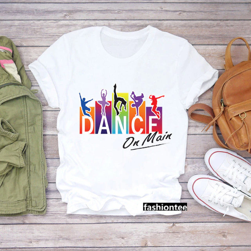 Summer Fashion Zumba Black Tshirt Women'S Clothing Fitness Dance Graphic Tees Shirt Femme Lover Sport Gymnastics T-Shirt Female