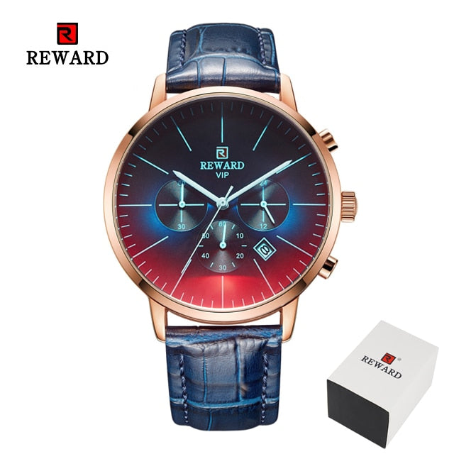 Color Bright Glass Watch Men Top Luxury Brand Chronograph