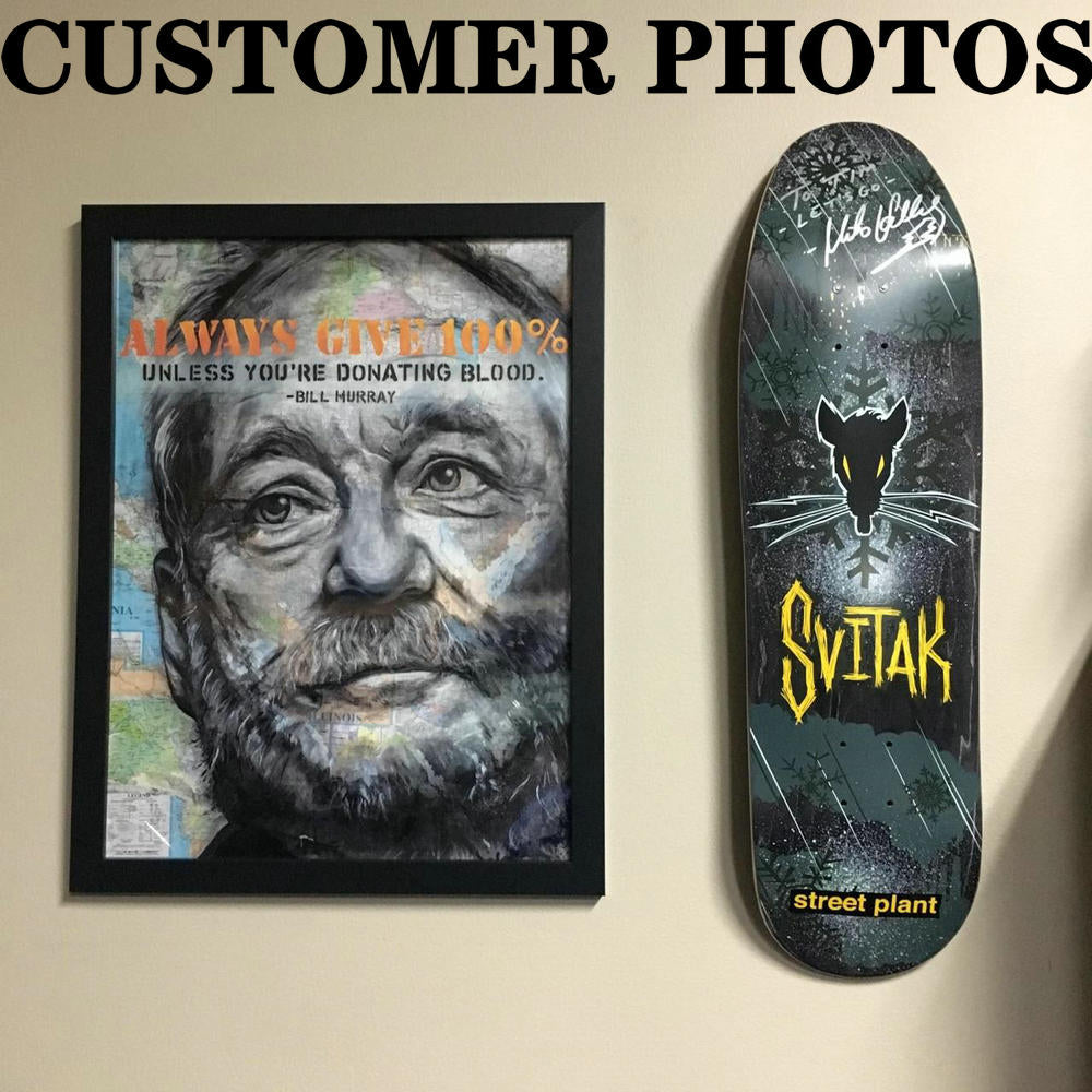 Hanger Skateboard Deck | Longboard Deck Floating Display Wall Mount Skate Hanger | Easy Installation and Use