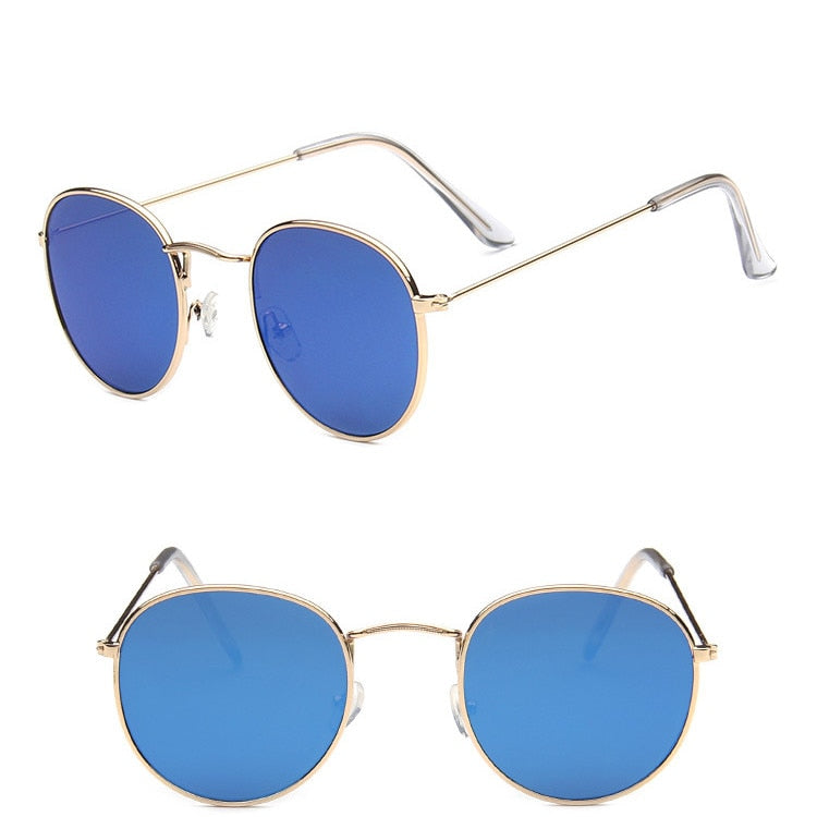 Retro Classic Semi-Rimless Polarized UV400 Sunglasses