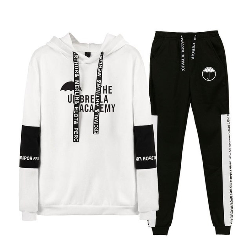 The Umbrella Academy Two Piece Set Women Hoodies+Long Pants Pullover Unisex Harajuku Suit Men Hooded Sweatshirt Tracksuit