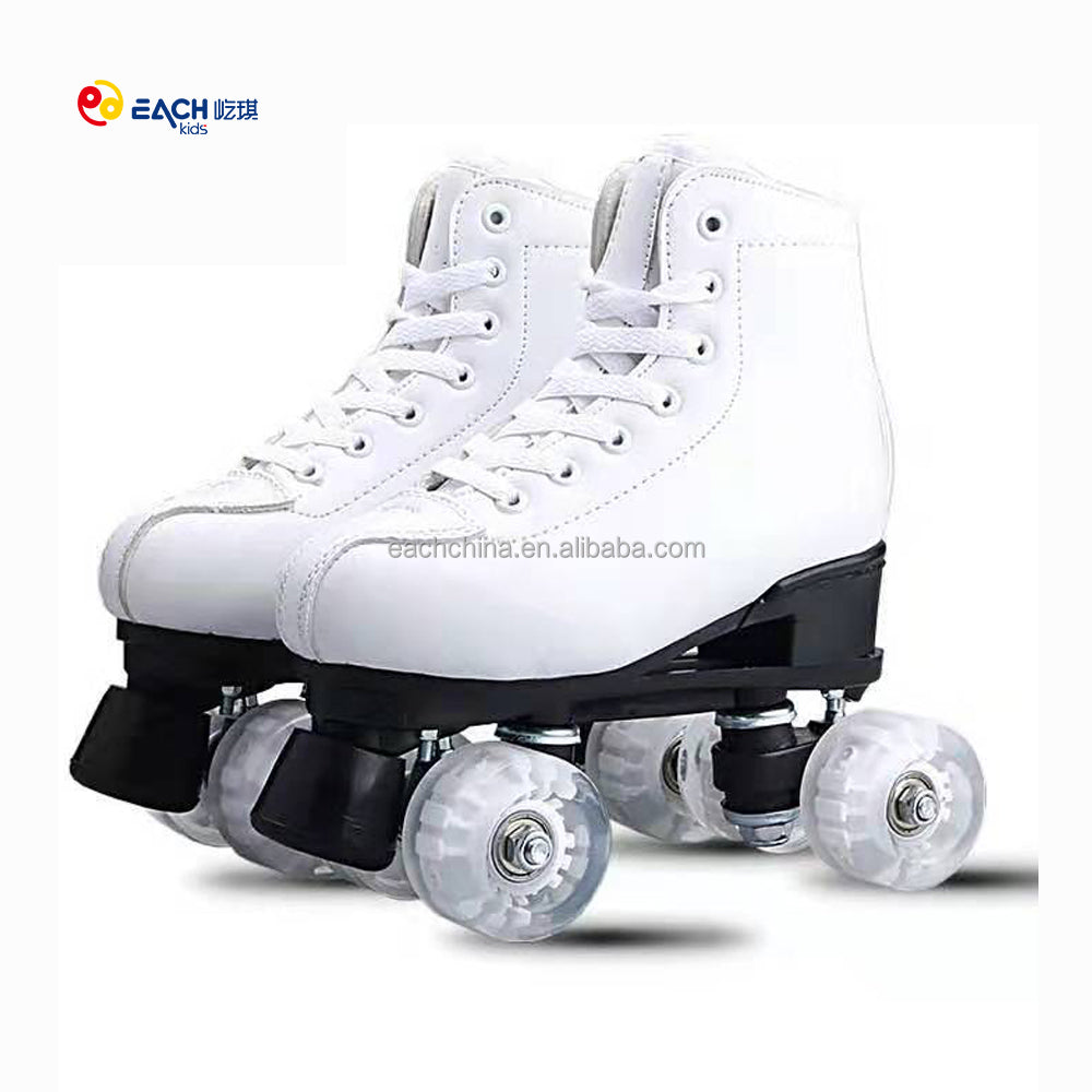 Indoor and Outdoor Unisex Glitter Flashing Roller Skates for Women Adults