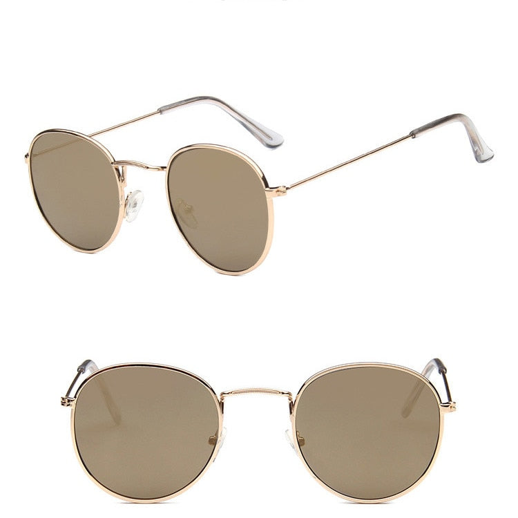 Retro Classic Semi-Rimless Polarized UV400 Sunglasses