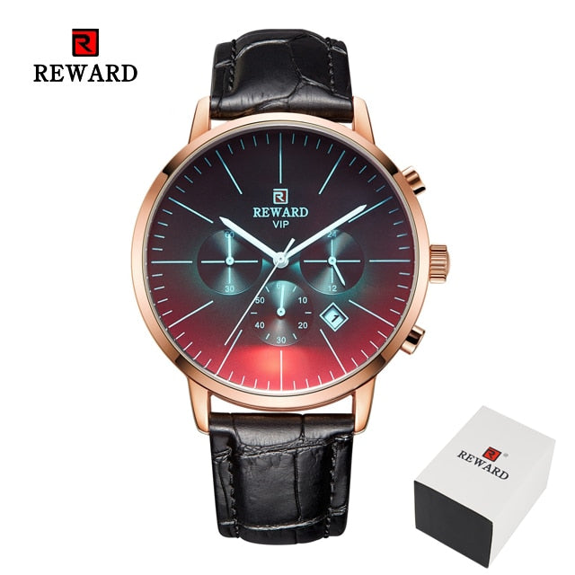 Color Bright Glass Watch Men Top Luxury Brand Chronograph