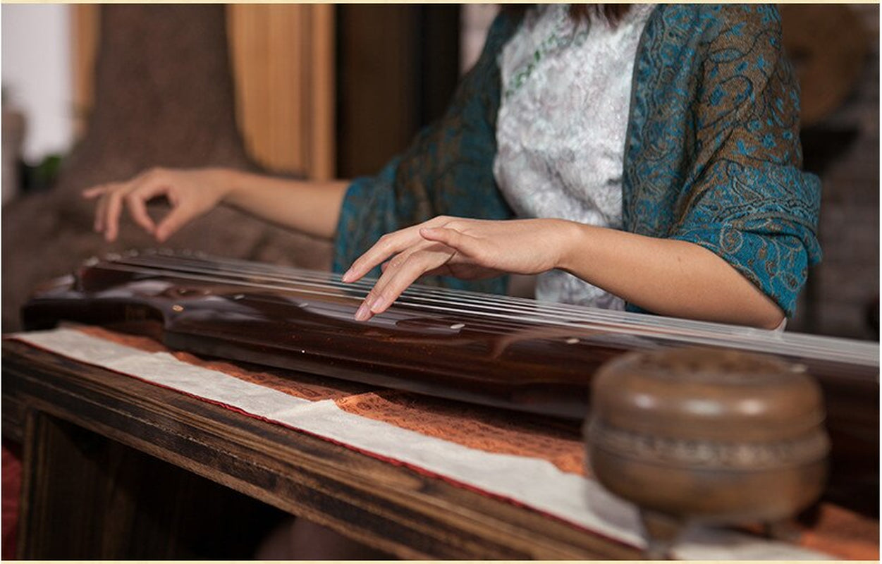Chinese Guqin Fu Xi Type Lyre Practice Collection of Chinese 7 Strings Ancient Zither Chinese Musical Instruments Zither