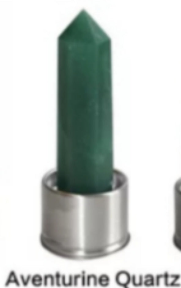 Natural Quartz Gemstone Glass Water Bottle
