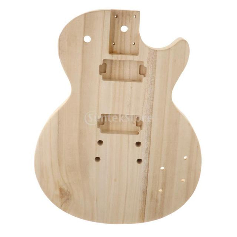 Fine Unfinished Guitar Body Barrel Polished Wood Guitar Handcrafts Replacement Fits for ST Electric Guitar Parts Accessory