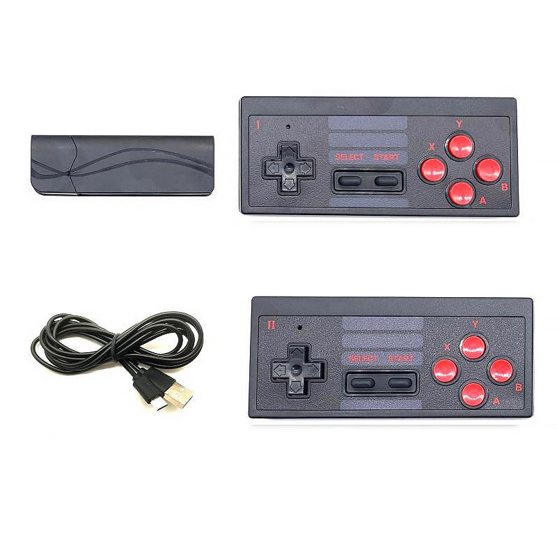Wireless Handheld USB Double Controller Handheld Console with 628 Classic Games