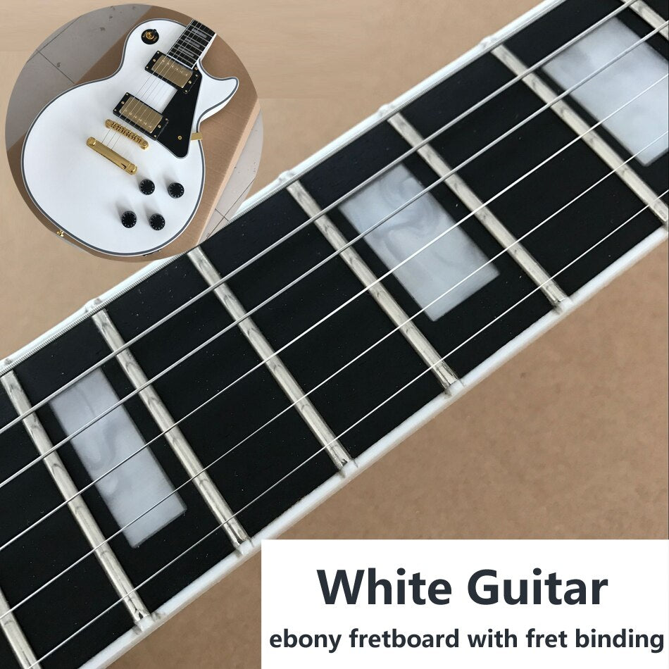 Electric Guitar, Ebony Fingerboard, Frets Binding, Gold Hardware, Black Beauty, Free Delivery