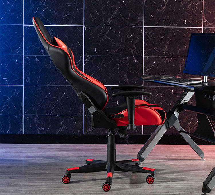 Modern Ergonomic Swivel Gaming Chair (Pink)