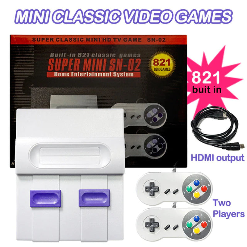 Retro Super Classic Game Mini TV 8 Bit Family TV Video Game Console Built-In 660 Games Handheld Gaming Player Boy Birthday Gift