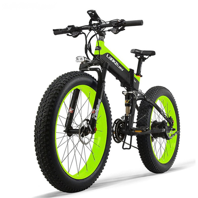1000W 48V14.5AH Lithium Battery Electric Mountain Folding Bicycle