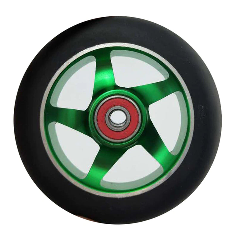 100Mm Scooter Wheels Skateboard Wheelchair Wheel Aluminium Alloy Steel Hub 2 Pieces 88A High Elasticity Precision Speed Skating