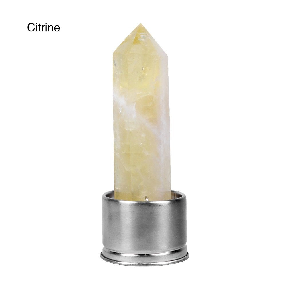 Natural Quartz Gemstone Glass Water Bottle