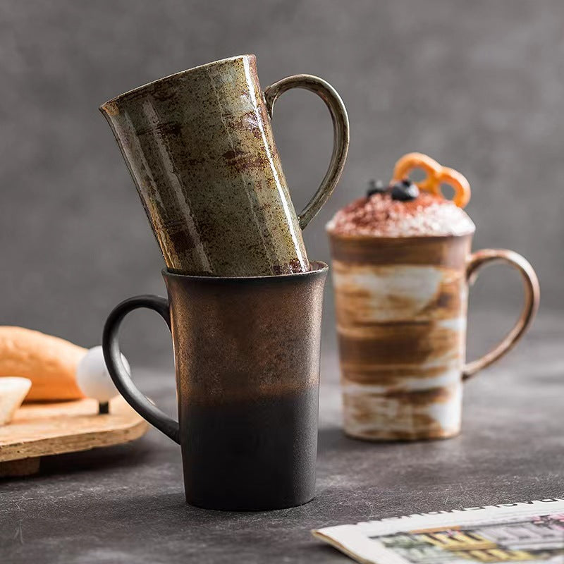 Japanese Style Coarse Pottery Coffee Cup
