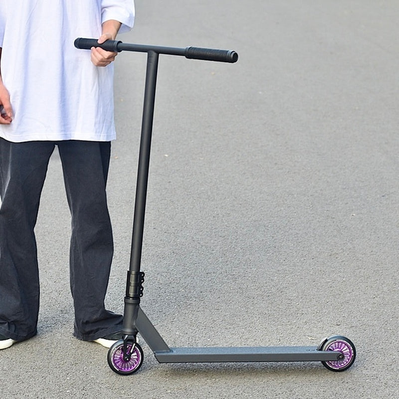 Extreme Sport Stunt Trick Pro Scooters for Adults Assembling Aluminum Competitive for Professional Beginners Black/Silver