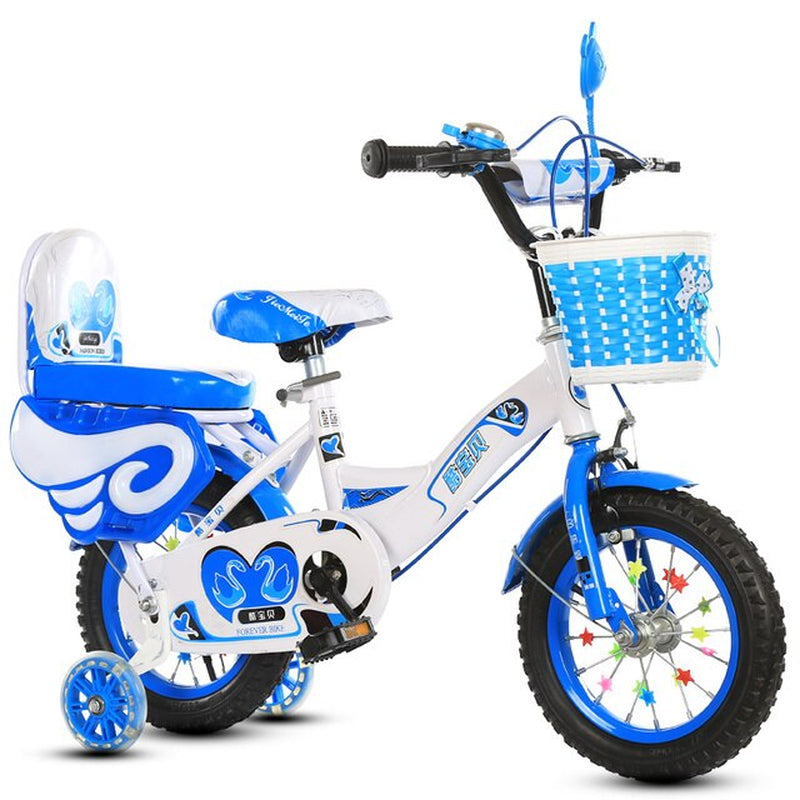 Children Bike Kids Tricycle Bike Quad Balance Kid Ride Bike for 2-13 Years Old with Assist Wheel for Safe