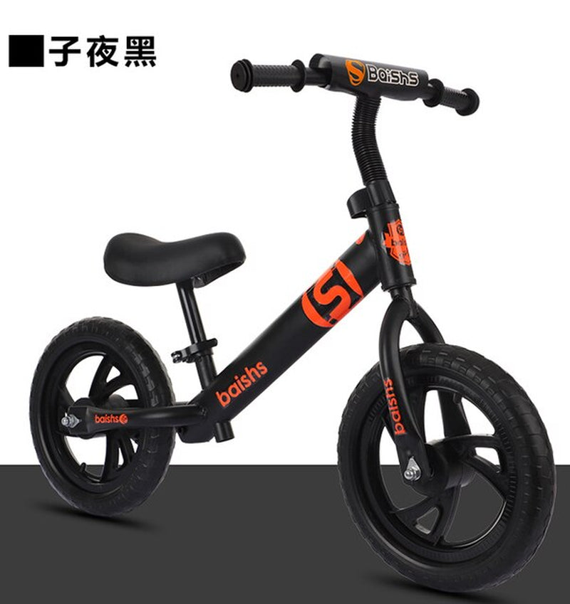 Children'S Balance Scooter 2 to 6-Year-Old Children'S Scooter 12 Inch Non-Pedal Sliding Bike for Kids 12 Inch Kid Bike