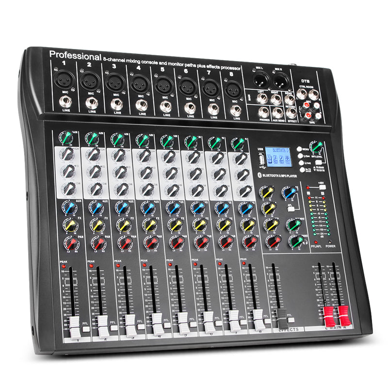 8 Channel DJ Mixing Board