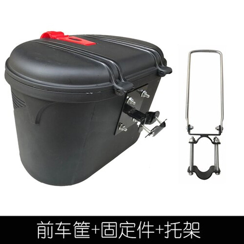 Electric Scooter Front Basket Rear Basket Foldable Electric Scooter Rear Waterproof Plastic Basket Storage Basket