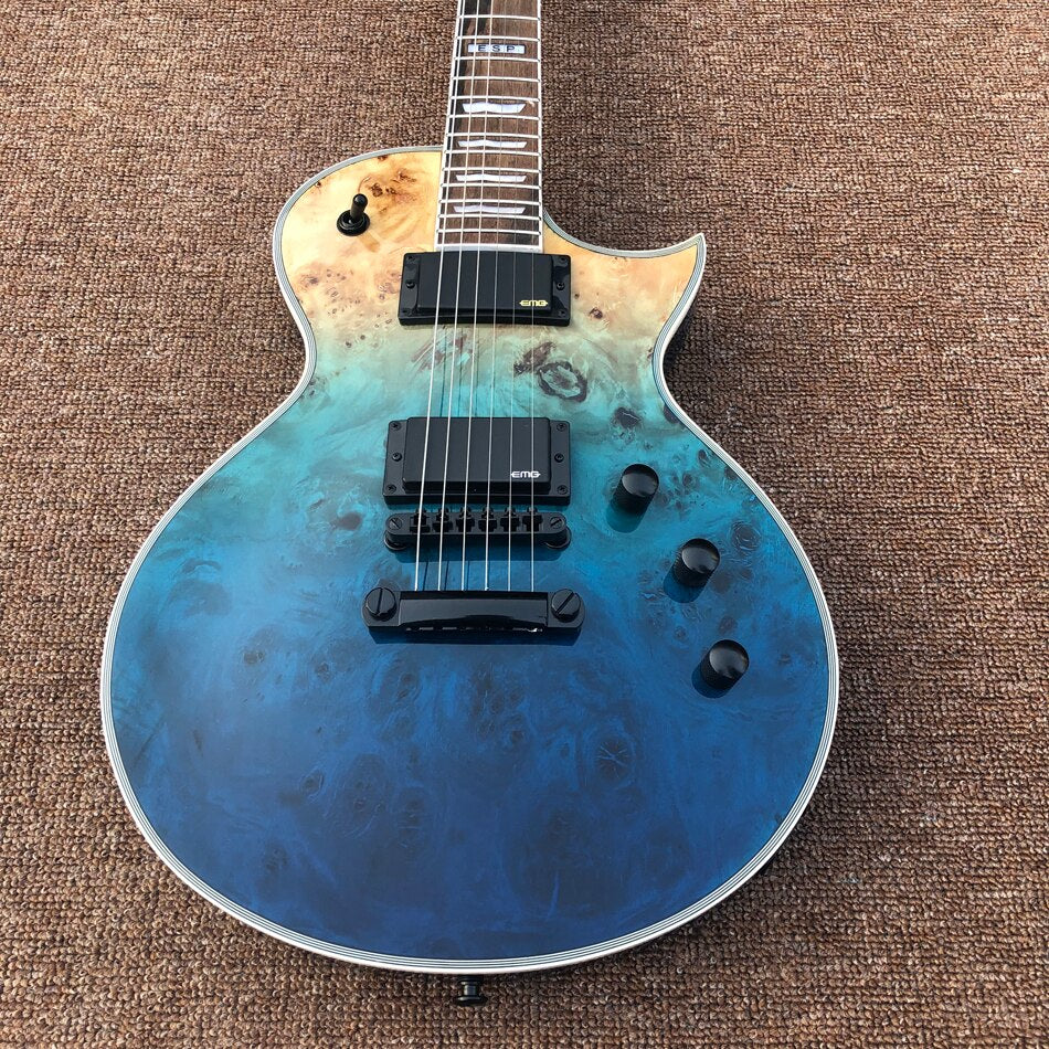 Hot Sale Electric Guitar,Rosewood Fingerboard,Burl Top,Active Pickups,High Quality,Free Shipping