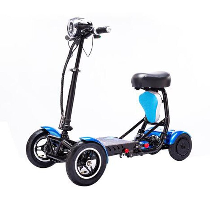 Factory Offer CE Certified Electric Folding Quad Vehicle Scooter Well Appointed Stable Suitable for Kids, Adults and the Elderly