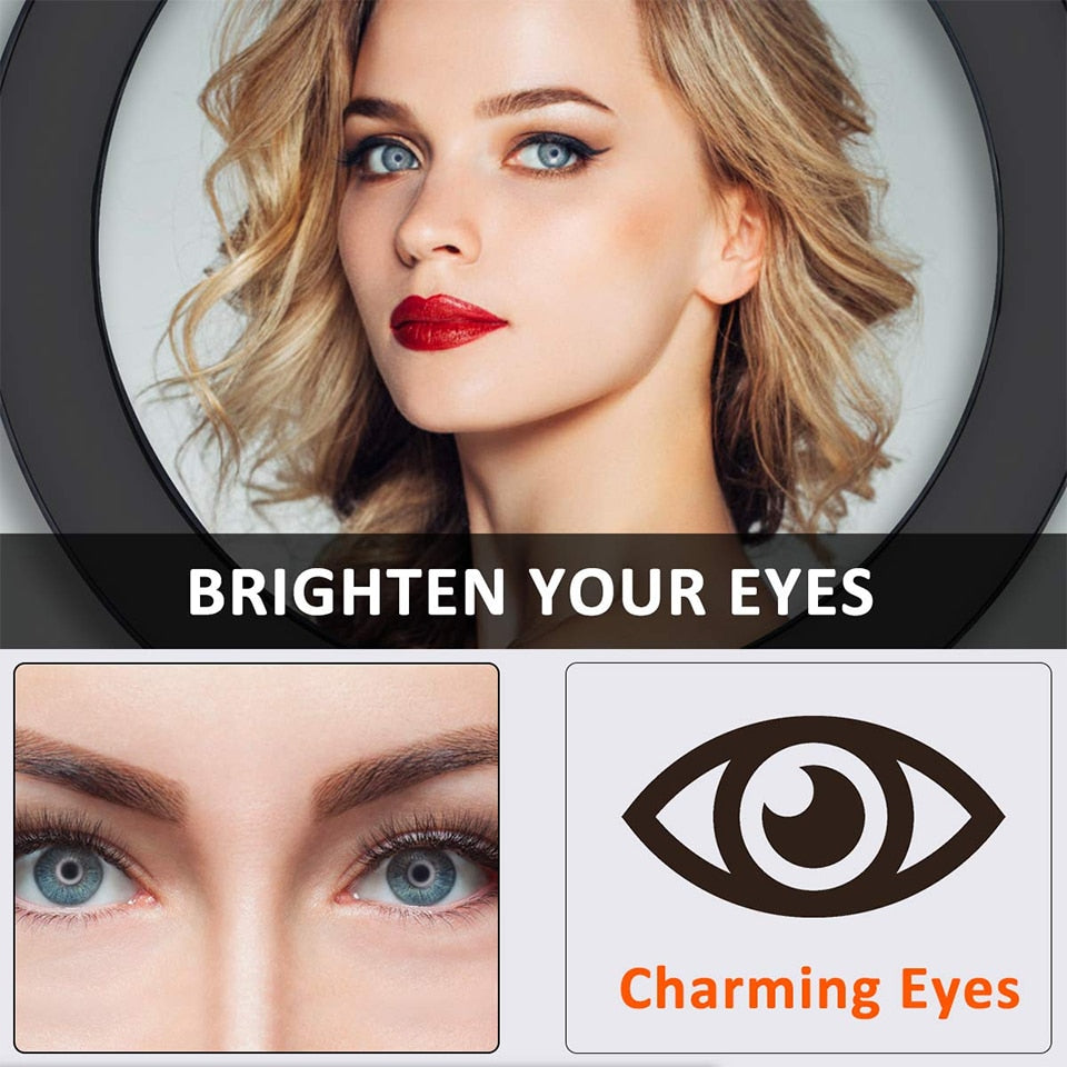 26cm Led Selfie Ring Light Bluetooth Remote Lamp Photography Tripod Holder