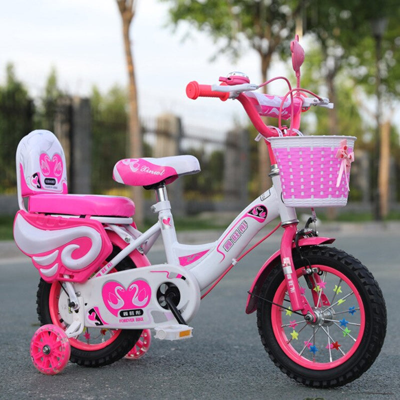 Children Bike Kids Tricycle Bike Quad Balance Kid Ride Bike for 2-13 Years Old with Assist Wheel for Safe