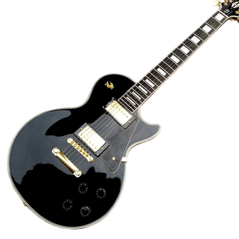 Electric Guitar, Ebony Fingerboard, Frets Binding, Gold Hardware, Black Beauty, Free Delivery