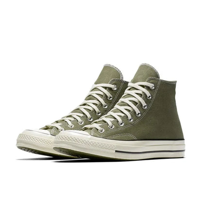 Unisex Converse All Star Lightweight Canvas Shoes (1970s Chuck Taylor - Olive Green)
