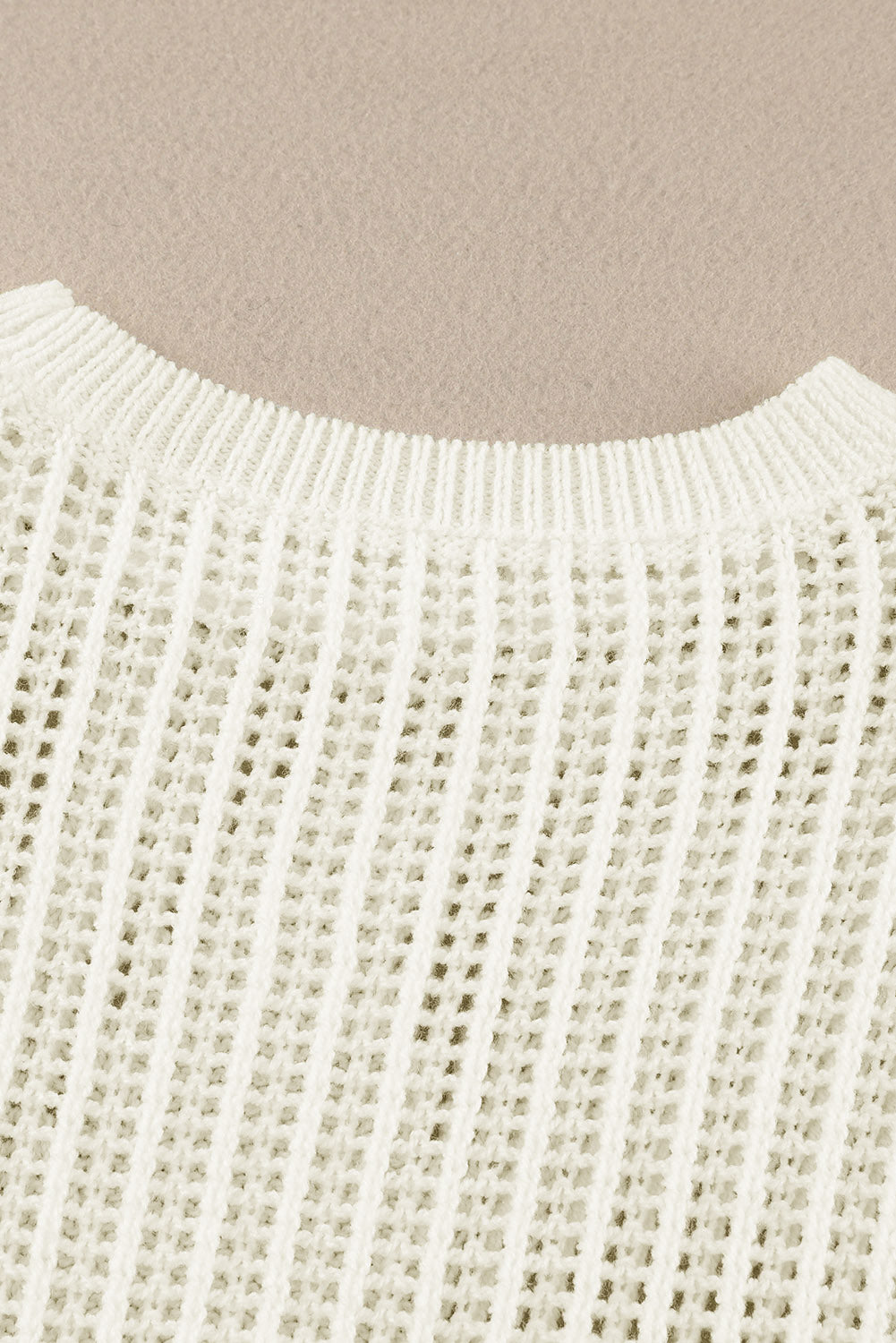 Black Star Pattern Lightweight Hollow Knit Sweater