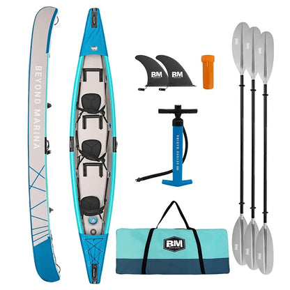 Double brushed Inflatable Rubber Kayak Boat
