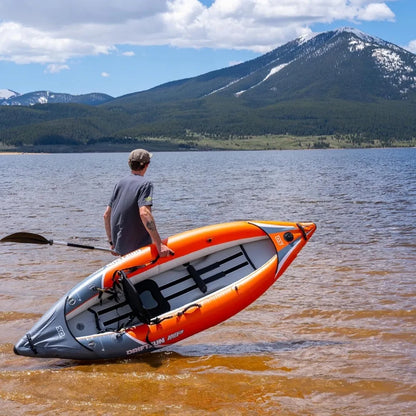 Rover Inflatable 1 and 2 Person Kayak with High Pressure Floor