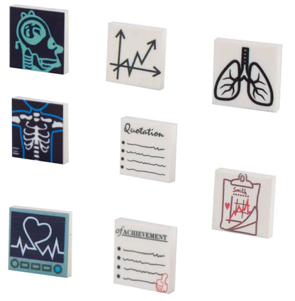 Miniature recreational block toy pieces