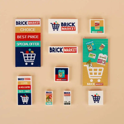 Miniature recreational block toy pieces