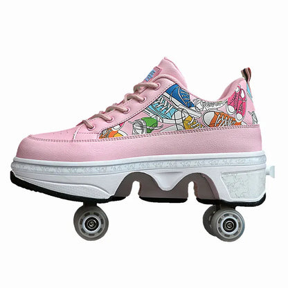 Cartoon Roller Sneakers (Heelys)