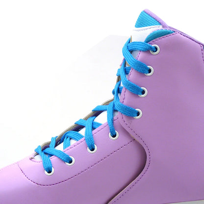 Kids Purple Quad Roller Dance Skates with Flashing Wheels