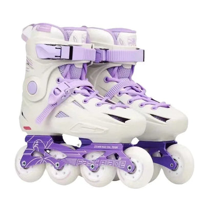Professional Roller Skates Adult Shoes Patines 4 Wheels Slalom Speed Free Inline Skating Racing Sneakers Beginners