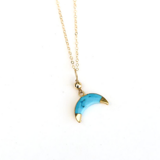 Limited Edition - Power Gemstone Moon Necklace