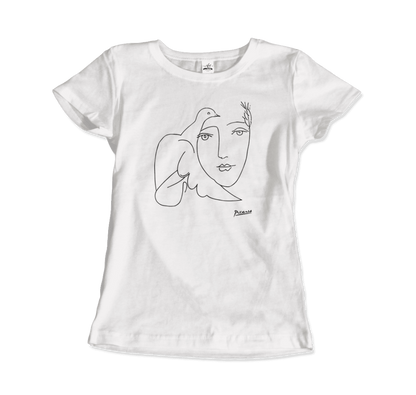 Pablo Picasso Peace (Dove and Face) Artwork T-Shirt