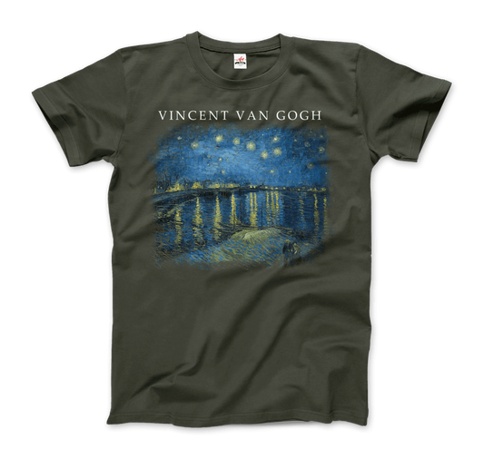 Van Gogh Starry Night Over the Rhône, 1888 Artwork T-Shirt