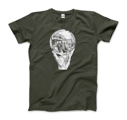 M.C. Escher Hand with Reflective Globe T-Shirt
