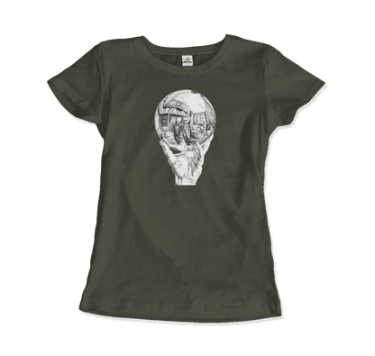 M.C. Escher Hand with Reflective Globe T-Shirt