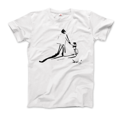 Salvador Dali Sketch, Childhood With Father Riding a Bike 1971 T-Shirt